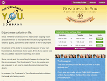 Tablet Screenshot of greatnessinyou.com